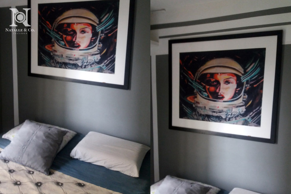 Obra de Arte e Colcha de Cama